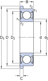 Подшипник W 624 R-2Z Подшипник W 624 R-2Z