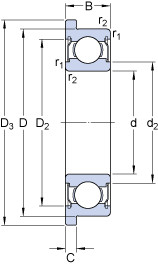 Подшипник W 602 XR-2ZS Подшипник W 602 XR-2ZS