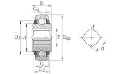 Подшипник VK100-208-KTT-B-AH10 Подшипник VK100-208-KTT-B-AH10