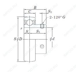Подшипник UC204-12L2