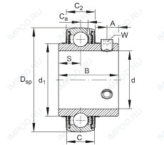 Подшипник UC202-09