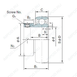 Подшипник U006+ER