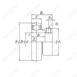Подшипник SA204-12 Подшипник SA204-12