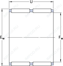 Подшипник K 80x88x40 ZW