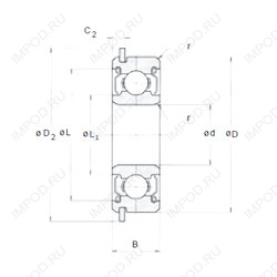 Подшипник RNR-1760X2ZZ