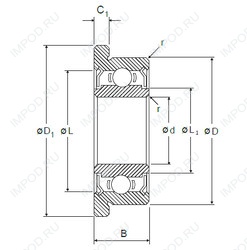 Подшипник RIF-21/2ZZ