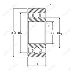 Подшипник RI-2X2 Подшипник RI-2X2