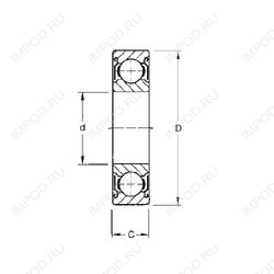 Подшипник R20-ZZ
