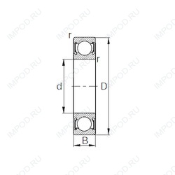 Подшипник R20-2RS