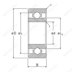 Подшипник R-615 Подшипник R-615