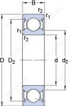 Подшипник D/W R1810-2ZS
