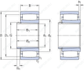 Подшипник C 3040 K + AH 3040 G
