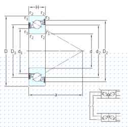 Подшипник BSD 3572 CG-2RZ