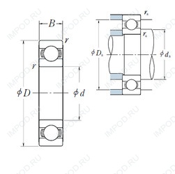 Подшипник B49-3 Подшипник B49-3