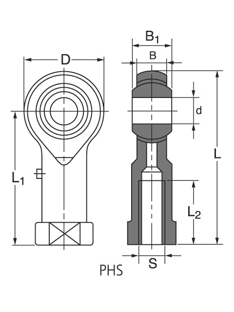 Подшипник PHS 8 L