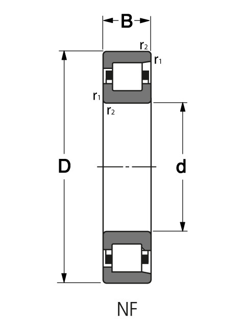 Подшипник NF 302