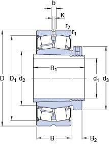 Подшипник BS2-2220-2CS5K/VT143 + H 2320 E