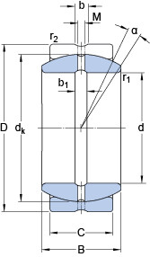 Подшипник GEZ 308 ES