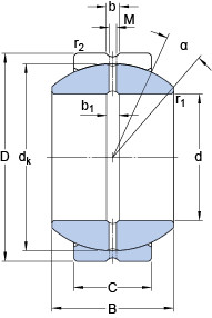 Подшипник GEZH 204 ES
