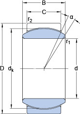 Подшипник GE 20 C