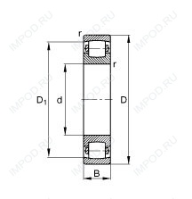 Подшипник NJ2214 E.M6.C3 Подшипник NJ2214 E.M6.C3