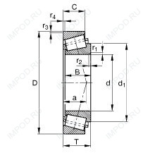 Подшипник NJ2216 E.TVP3.C3