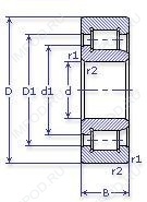 Подшипник NJ311 E.M6