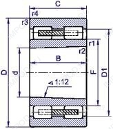 Подшипник NJ311 E.TVP2.C3