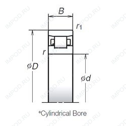Подшипник N1016BMR1 Подшипник N1016BMR1