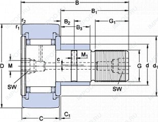 Подшипник KRE 47 PPA
