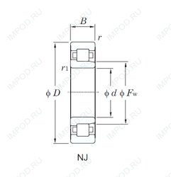 Подшипник J30-16C3