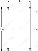 Подшипник K 16x22x20