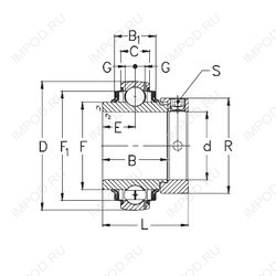 Подшипник GNE100-KRRB Подшипник GNE100-KRRB