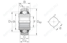 Подшипник GVK100-208-KTT-B-AS2/V Подшипник GVK100-208-KTT-B-AS2/V
