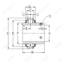 Подшипник GYE30-KRRB Подшипник GYE30-KRRB