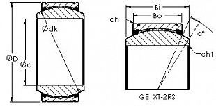 Подшипник GEG120XT-2RS