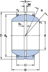 Подшипник GEH 30 ES-2RS