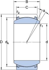 Подшипник GE 70 TXE-2LS