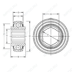 Подшипник G206KPPB4