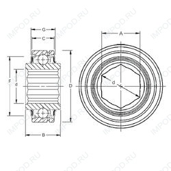 Подшипник G206KPP4