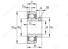 Подшипник GAY107-NPP-B-AS2/V