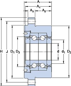 Подшипник FBSA 206/DB