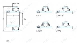 Подшипник E2.YAR204-012-2F