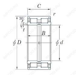 Подшипник DC5076 Подшипник DC5076