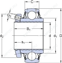 Подшипник E2.YSP 207-104 SB-2F Подшипник E2.YSP 207-104 SB-2F