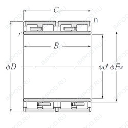 Подшипник E-4R6412 Подшипник E-4R6412