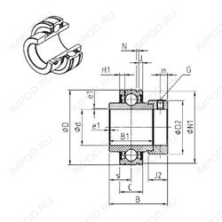 Подшипник CEX206-20