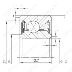 Подшипник CSXU 040.2RS