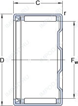 Подшипник BK 1514 RS