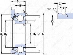 Подшипник BMB-6202/032S2/UB108A
